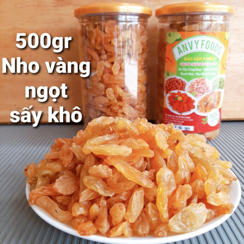 500gr Nho vàng sấy khô