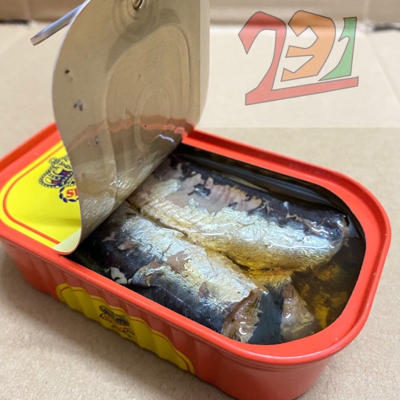 [125 g ] Hộp Cá Trích Sardines Ngâm Dầu SeaCrown