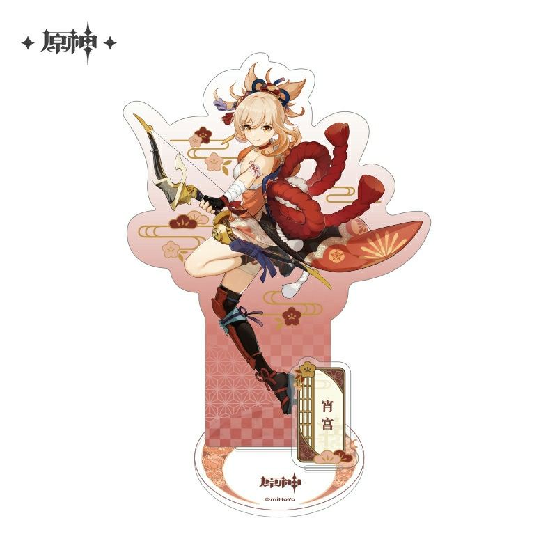 [có sẵn] mô hình nhân vật standee acrylic Genshin Impact inazuma chính hãng từ official shop