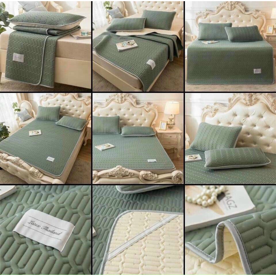 Chiếu điều hòa cao su non Latex trơn màu đủ size Dreamhomebedding