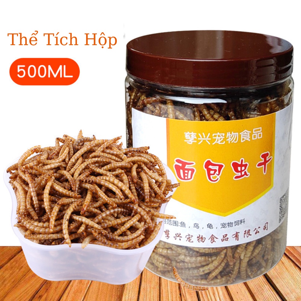 Thức Ăn Cho Rùa Nước, Sâu Nhộng Cho Rùa Cảnh, Cá Cảnh, Bò Sát Bổ Sung Dinh Dưỡng Loại Cao Cấp Hộp To 500ML