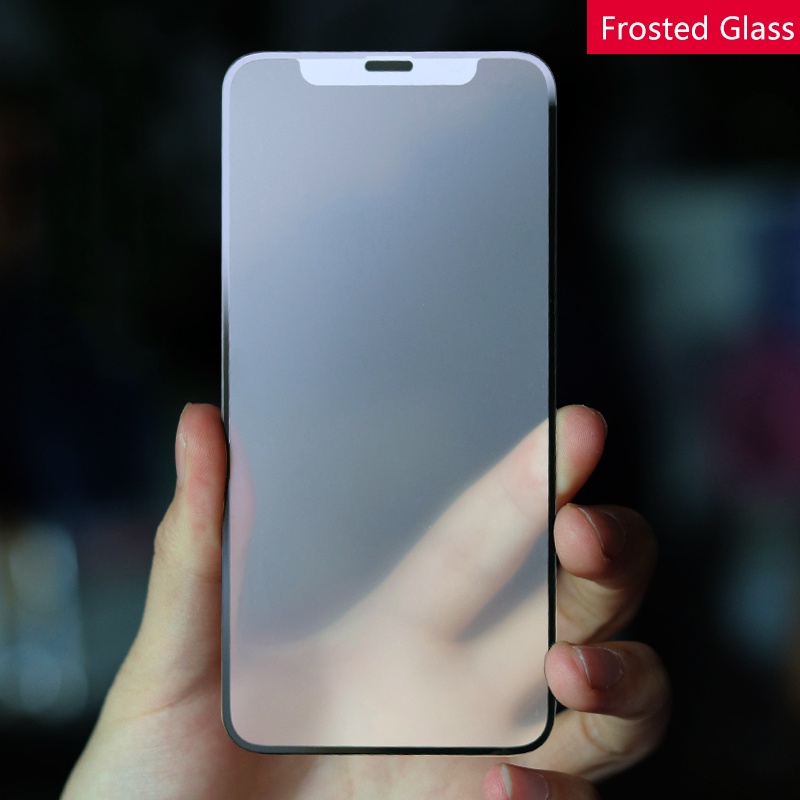 3 Pack compatible for Apple iPhone 11 12 13 Pro Max Full Coverage Black Frame Frosted Screen Glass Protector iPhone X XR XS Max 7 8 6