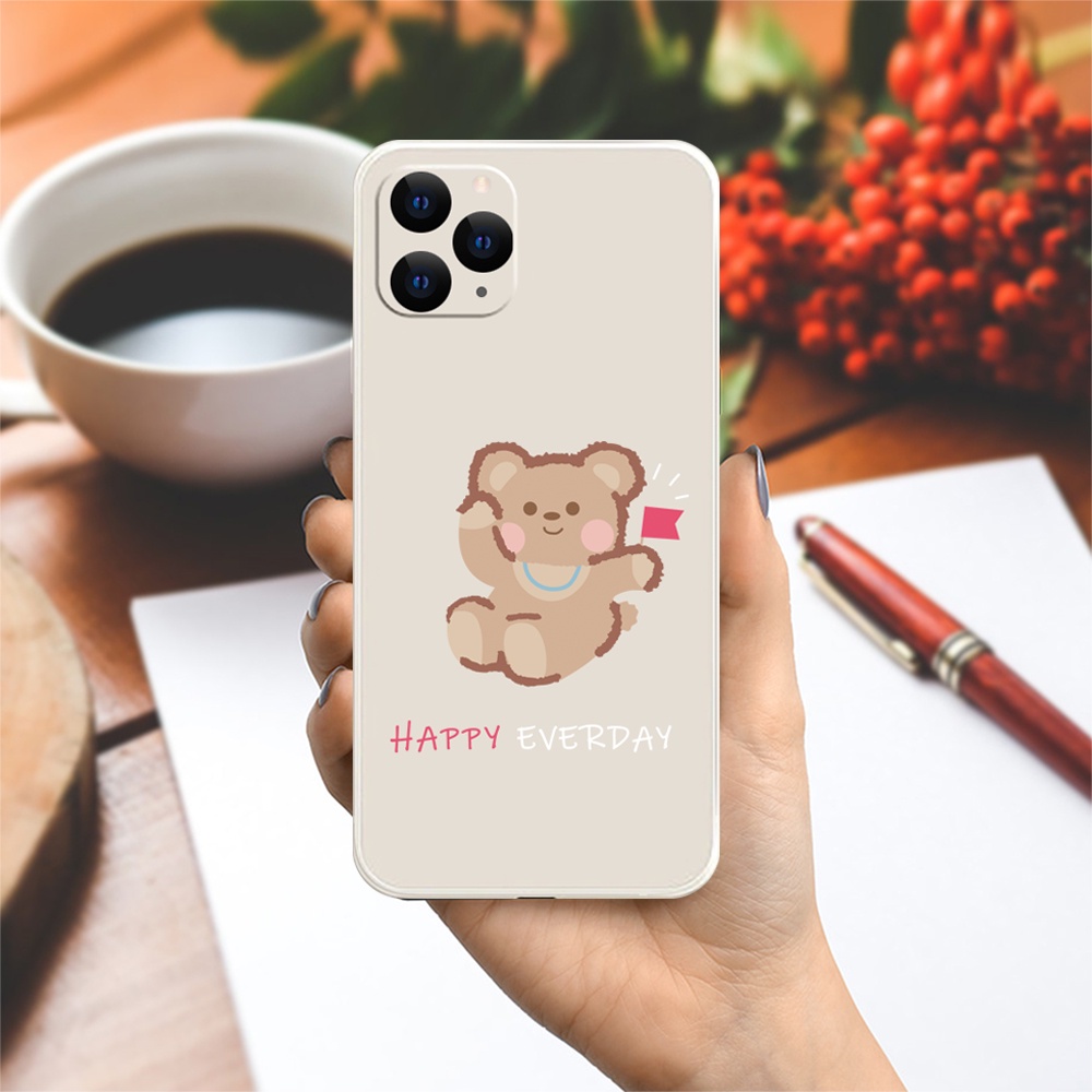 Ốp lưng cạnh vuông Samsung A10/A30S/A72/A50S/A32/...viền bảo vệ camera hình Happy Everyday.