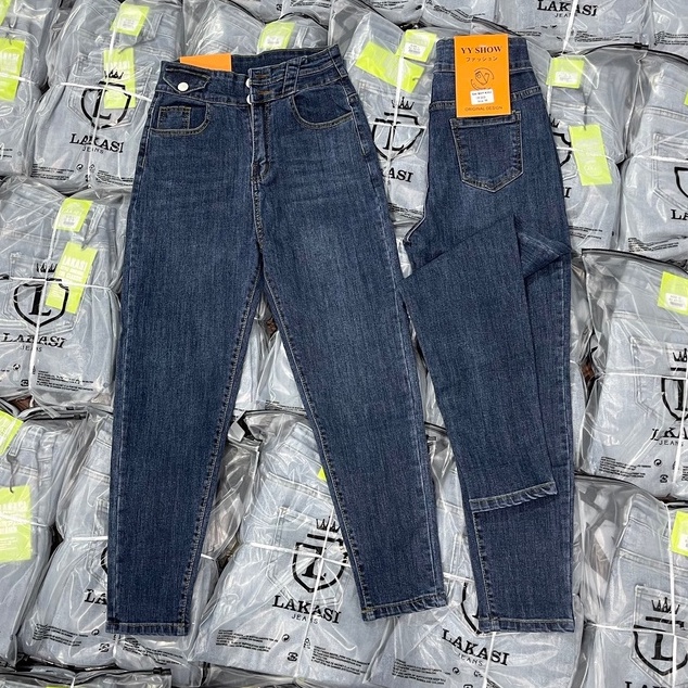 QUẦN JEANS BAGGY DÁNG BOY 15.008, MÀU TRÀM ÔM NHẸ