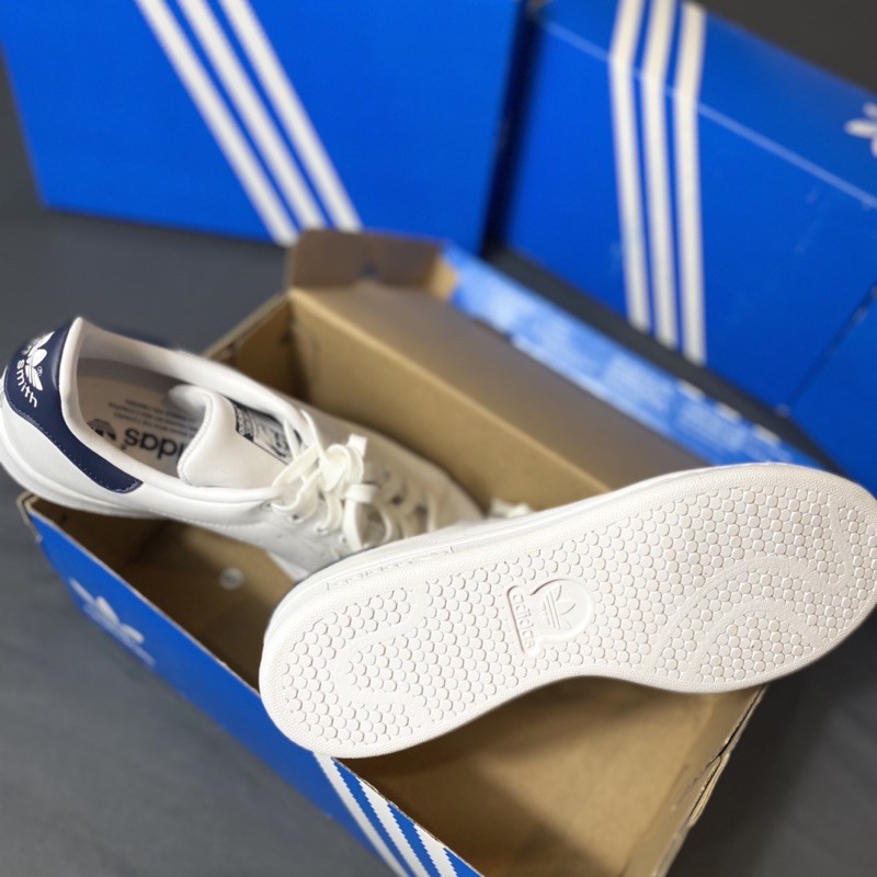 💙Xã Kho 💙Xã Lỗ 💙Giày Stan Smith gót xanh Navy Adidas Chính Hãng Auth fullbox tag Unisex