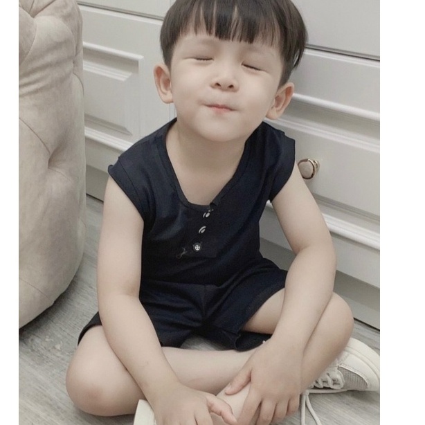 BOT25 - Bộ bé trai, bộ 3 lỗ cotton, kiểu Hàn Quốc cho bé từ 8-21kg,