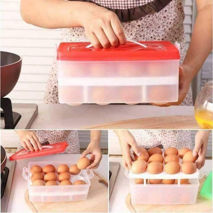 [Deal Sốc] Khay đựng trứng 24 quả bằng nhựa cao cấp - Lazado.official