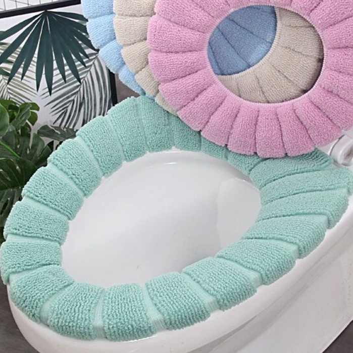 ❌Miếng Lót Bồn Cầu Nỉ Lông Chống Lạnh 2 Màu Siêu Đẹp 88206 miễn phí ship 50k