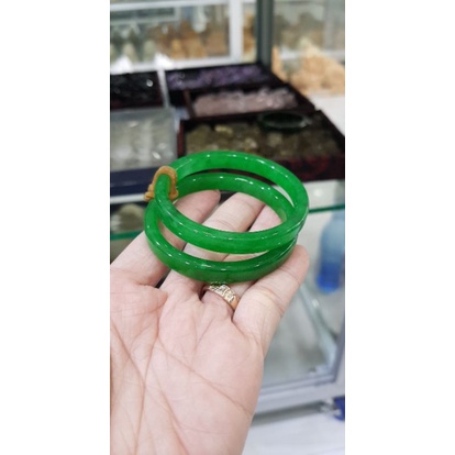 Vòng Tay Cặp Đôi Ngọc. Jadeite Bản Vuông Ni 50