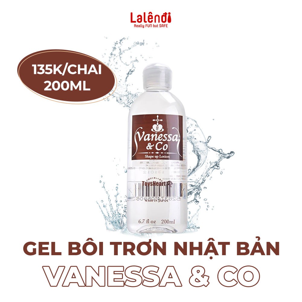 Gel bôi trơn Vanessa Nhật Bản gốc nước, an toàn