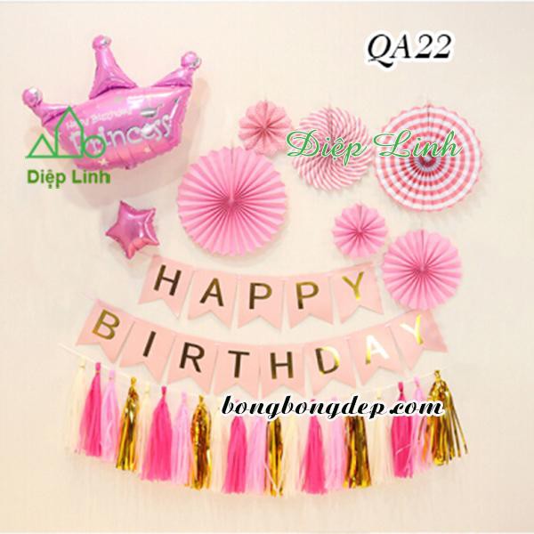 Combo Bộ HPBD Quạt Giấy Đơn Giản