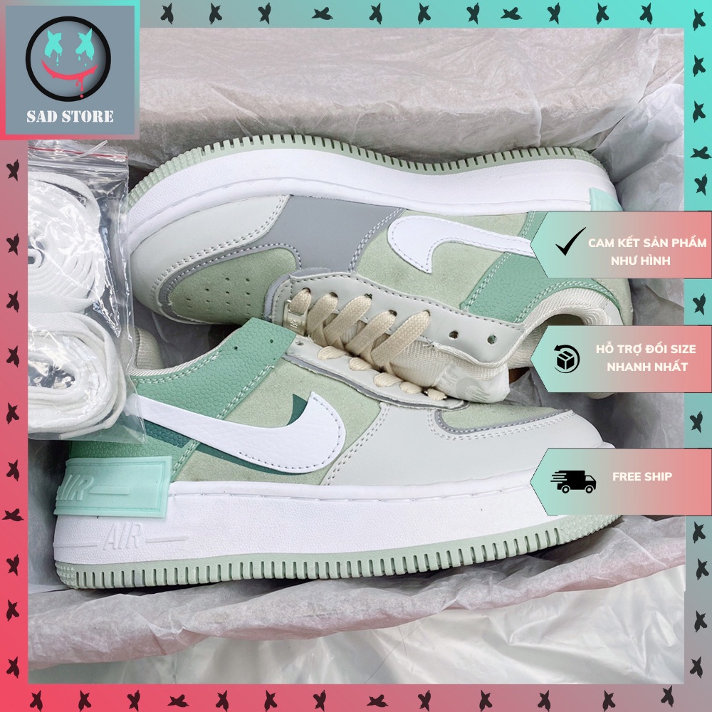 Giày_Nike AF1 Nữ, Giày_Nike Air Force 1 Đế Xanh Đế Hồng Full Box + Bill Free Ship Toàn Quốc | BigBuy360 - bigbuy360.vn