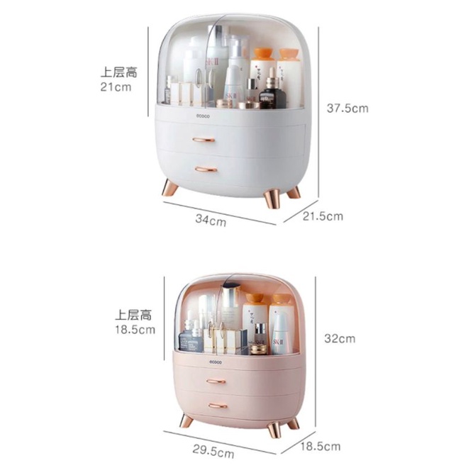 (Ảnh thật) Kệ mỹ phẩm, để đồ 3 ngăn ECOCO cao cấp