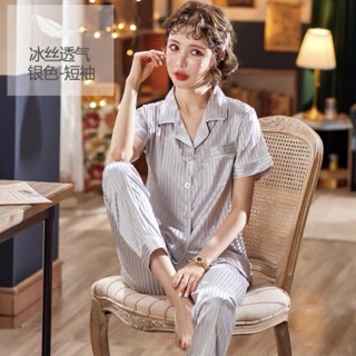 (Order) Bộ đồ ngủ lụa Unisex hãng NANJIREN
