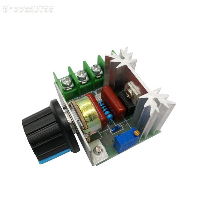 Module mạch chiết áp (dimmer) 2000W-220V cho động cơ, ánh sáng, đèn sưởi (Kho hàng Hà nội)