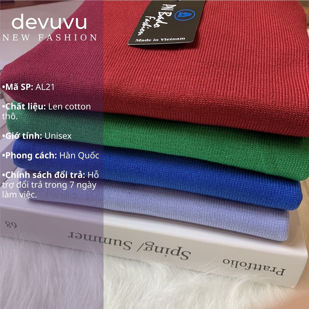 Áo len nam cổ tròn Hàn Quốc LENVIE len cotton thô form đẹp AL21