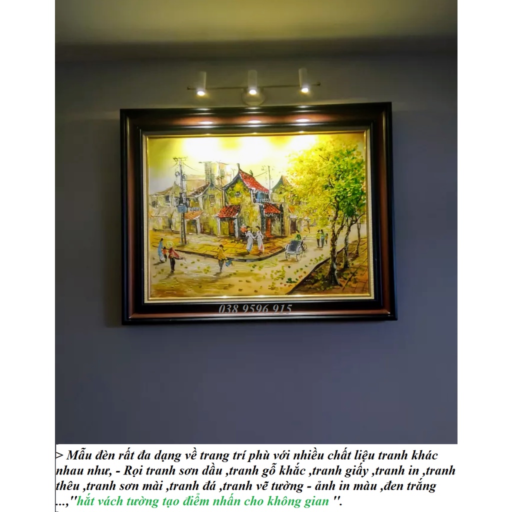 ĐÈN SOI TRANH LED - 3 ĐÈN CHIẾU 15W