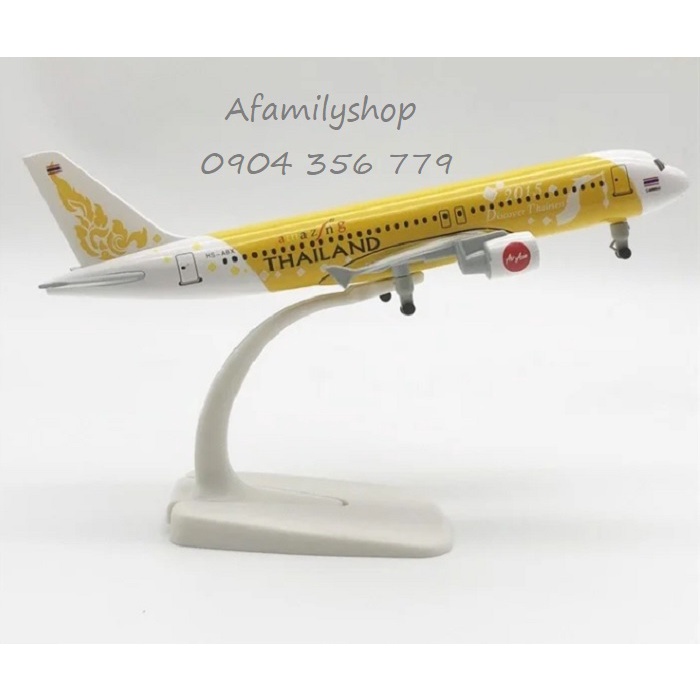 Mô hình máy bay Thailand Amazing A320 có bánh xe