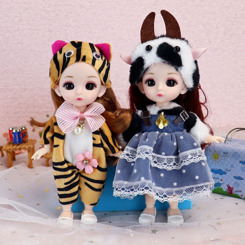 Set 2 Búp Bê Barbie 17cm Dễ Thương Xinh Xắn