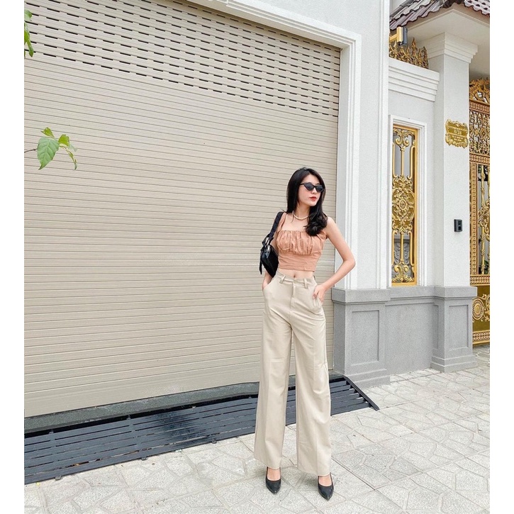 Quần ống suông nữ lưng cao Basic Pants Reverclothings