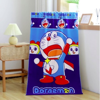 Khăn tắm hình nhân vật doraemon kích thước 70 x 140 cm dành cho bé