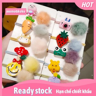 Dây buộc tóc hình trái cây đáng yêu cho bé gái