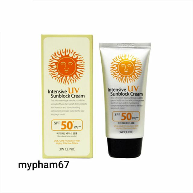 Kem chống nắng 3W CLINIC INTENSIVE UV 