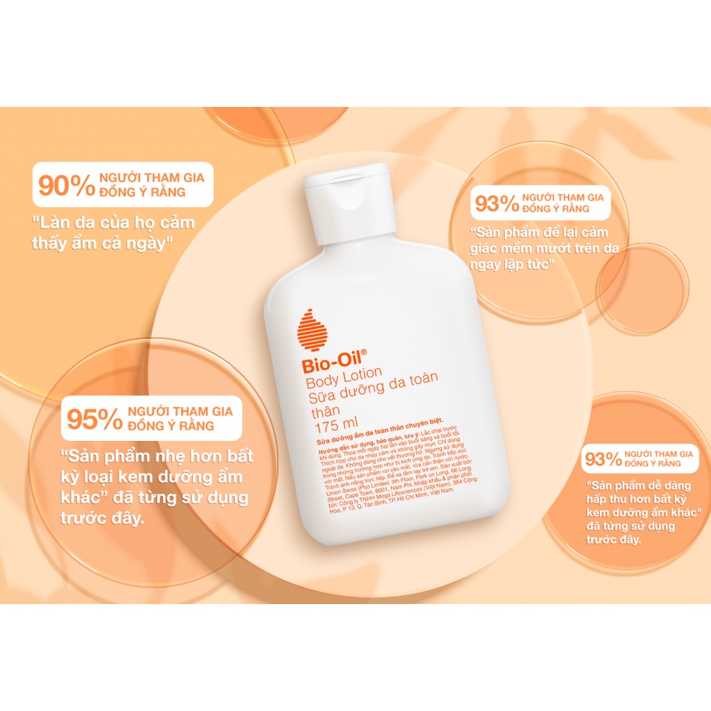 Bio Oil Lotion - Sữa dưỡng da toàn thân 4 trong 1 đặc biệt không gây nhờn rít