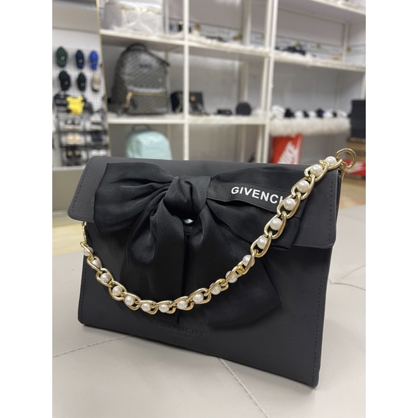 [GIFT CHÍNH HÃNG] TÚI GIFT GIVENCHY BEAUTE - NOT FOR SALE - TÚI CẦM TAY ĐEO CHÉO CÓ SẴN MÀU HỒNG ĐEN