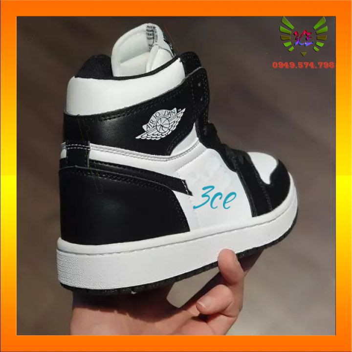Giày thể thao sneaker panda cao cổ đen trắng cho nam nữ | BigBuy360 - bigbuy360.vn