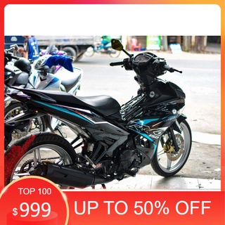 tem exciter 150 RC xanh đen 2019 crom