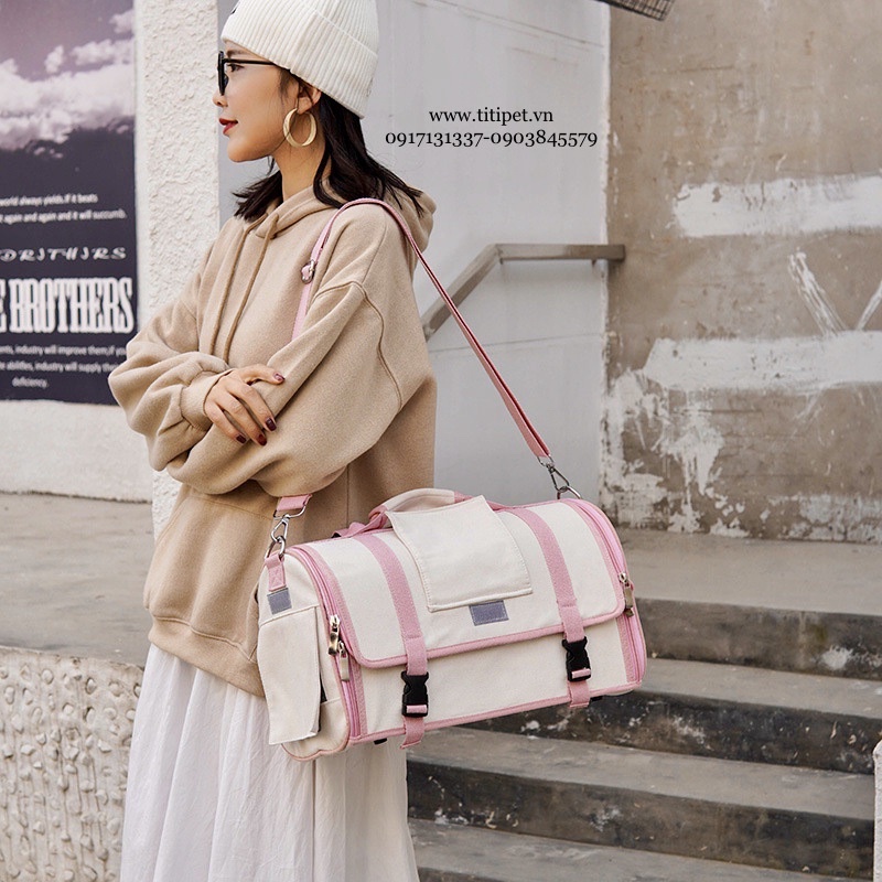 🌻BALO- TÚI ĐEO CHÉO form ngang CHO THÚ CƯNG- Vừa xách vừa mang được luôn sen oy^^❗️