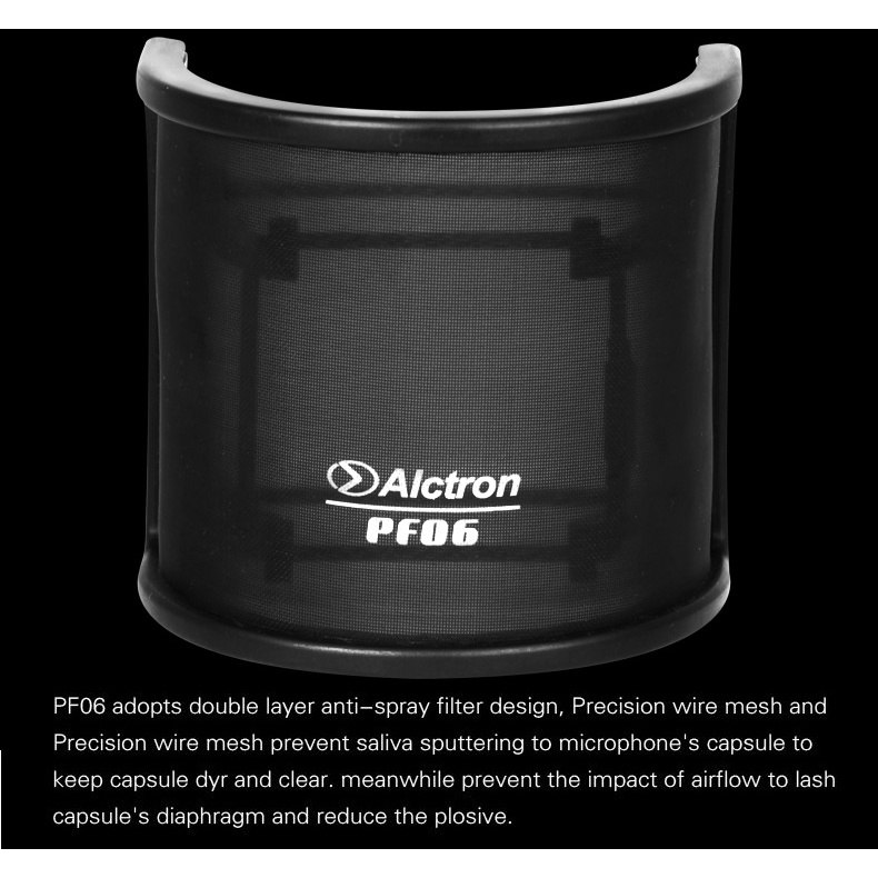 Màng Lọc Popfilter Bằng Sợi Hợp Kim Cho Micro Thu Âm Alctron PF06