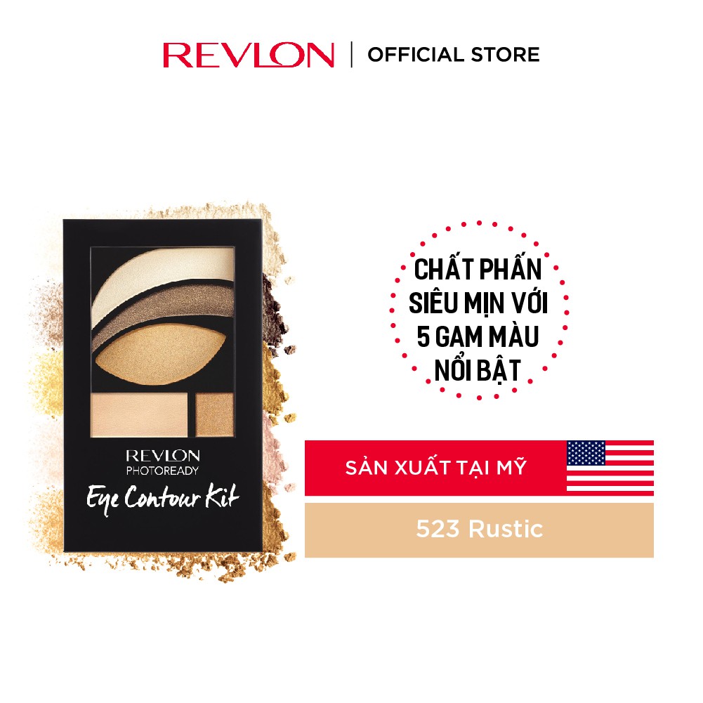 Phấn mắt chuyên nghiệp Revlon PhotoReady Eye Contour Kit 2.8g - 523 Rustic