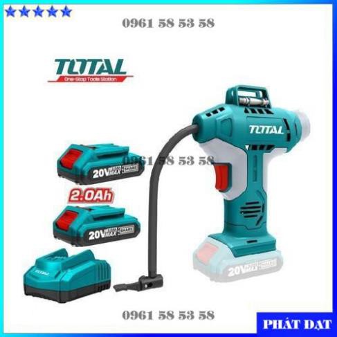 [Chính hãng TOTAL] 20V Máy bơm hơi tự động dùng pin Total TACLI2001 1PIN1SAC - Kèm theo 1 pin Lithium và 1 cục sạc (HĐ)