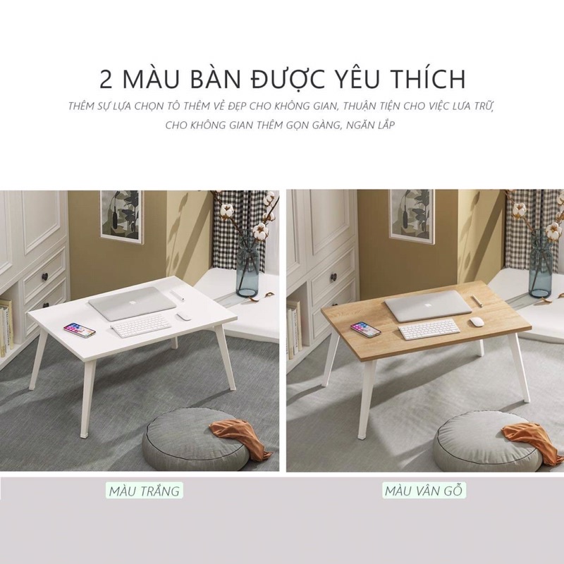 bàn trà gấp gọn có thể làm bàn ăn ngồi bệt hoặc bàn trang điểm hoặc bàn học mini cho học sinh sinh viên GP154C