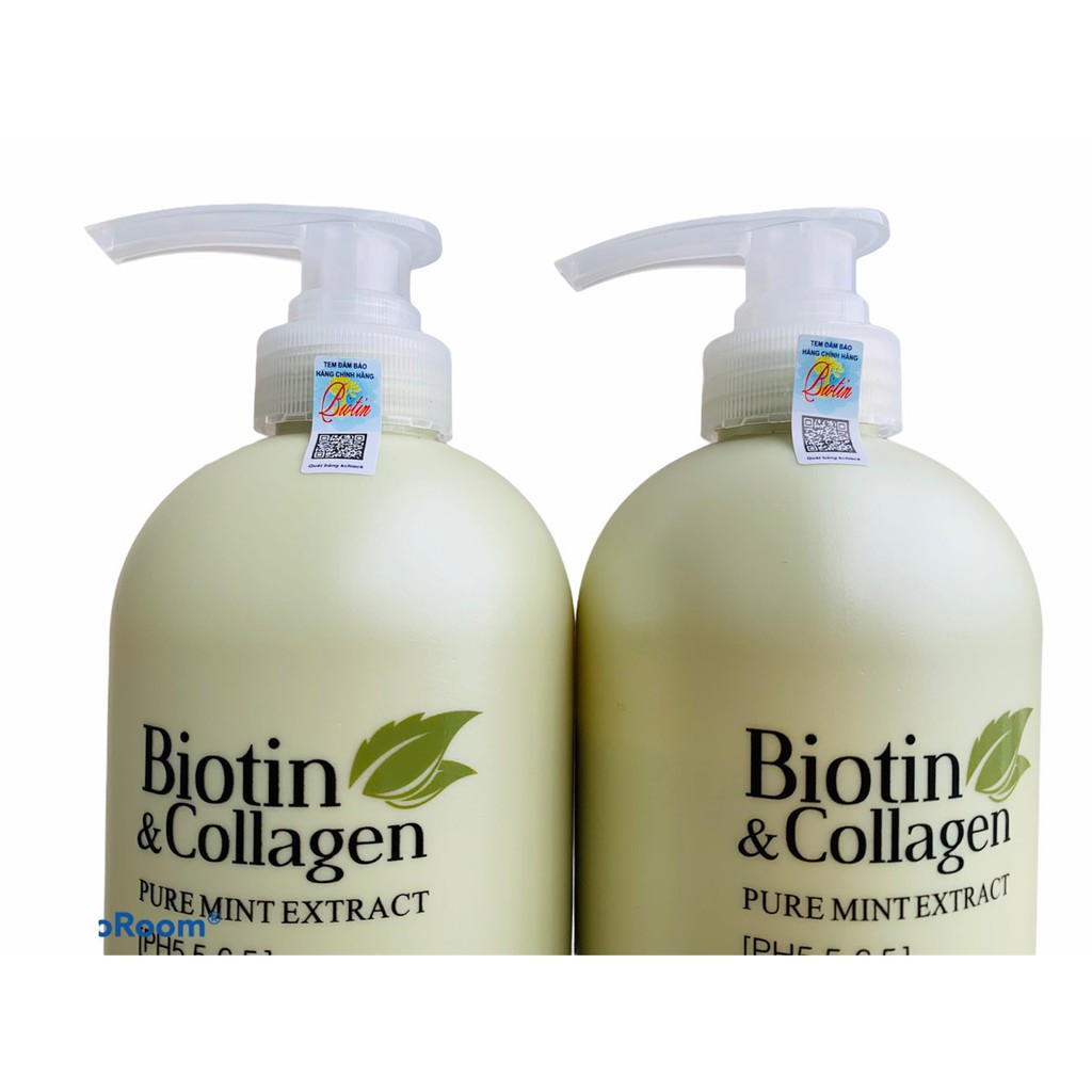 Cặp Gội Xả Biotin &amp; Collagen VOUDIOTY Phiên Bản Mới Nhất 2020 kiềm dầu mượt tóc - CT65