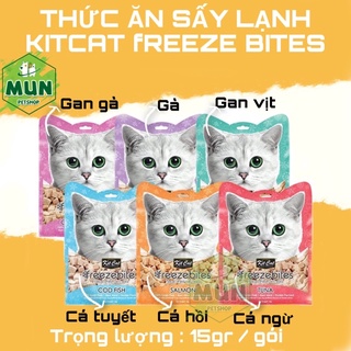 Thức ăn sấy lạnh Cao cấp KITCAT FREEZE BITES GÓI 15gr