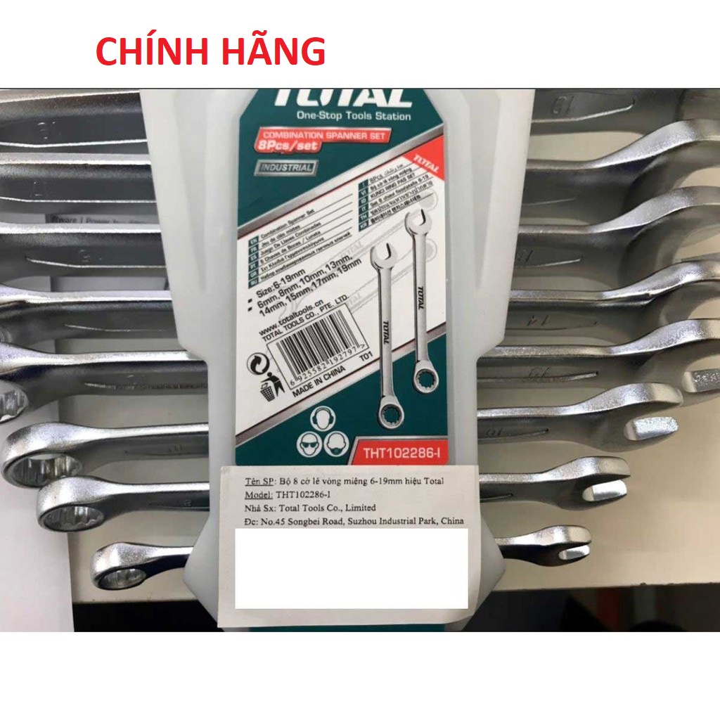 ĐỒ NGHỀ TOTAL Bộ cờ lê vòng miệng THT102286-I