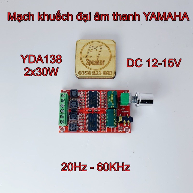 Mạch khuếch đại âm thanh Yamaha YDA138 2x30W DC 12-15V - DIY loa bluetooth