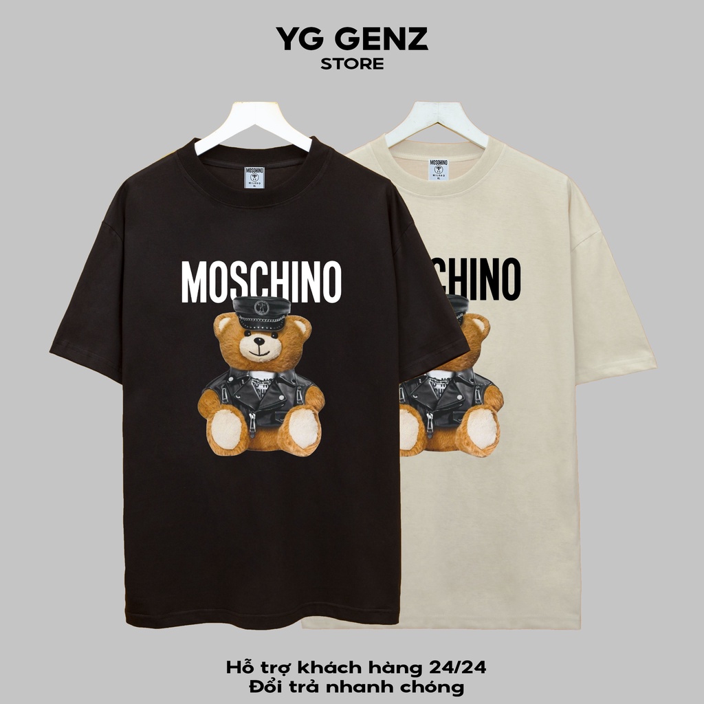 Áo thun M.C.N GẤU ÁO DA YGGENZ shop , Áo thun unisex nam nữ from rộng oversize chất liệu cotton 100%
