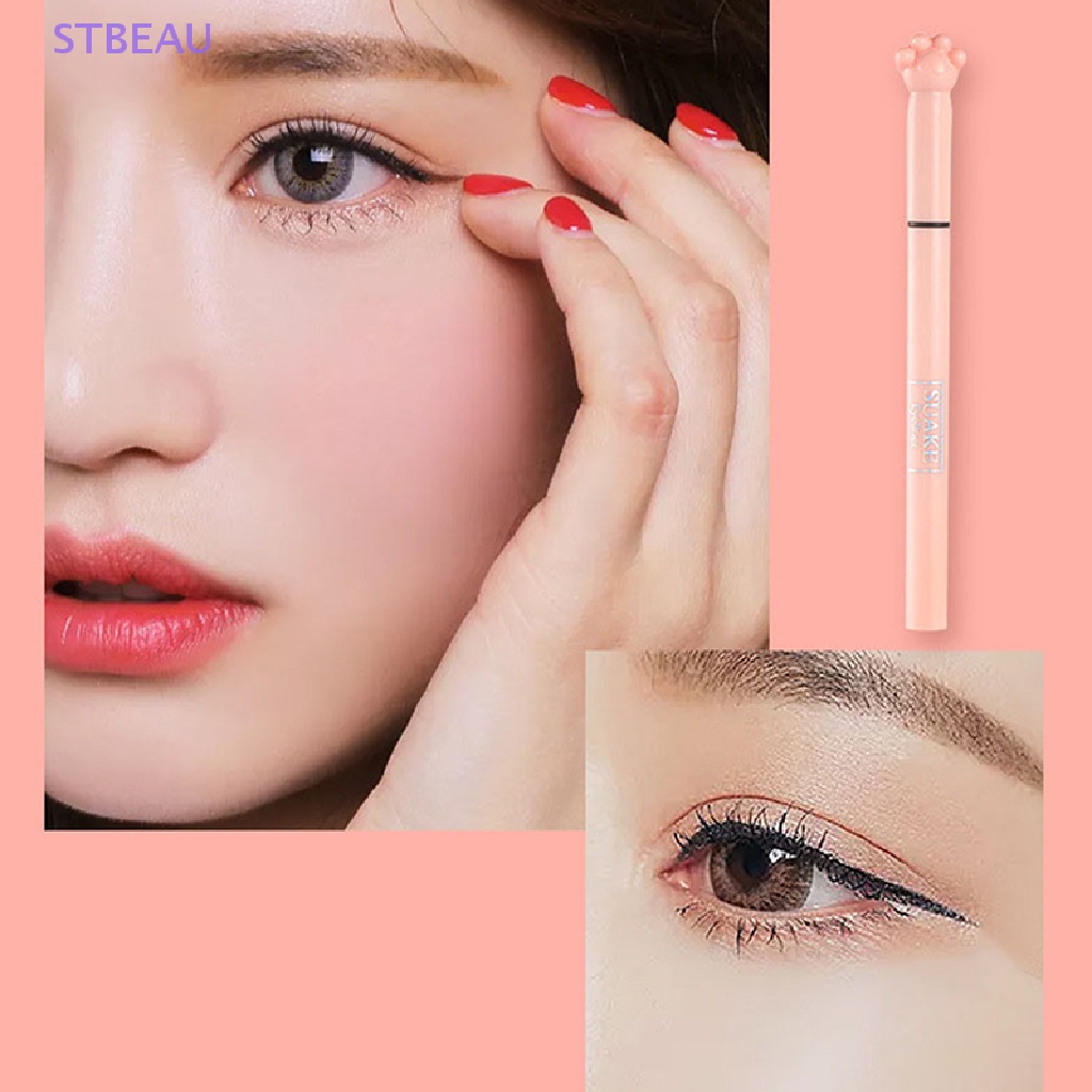 1 Bút Kẻ Mắt Dạng Lỏng Chống Nước Lâu Phai Thiết Kế Vỏ Bút Hình Móng Vuốt Mèo Độc Đáo