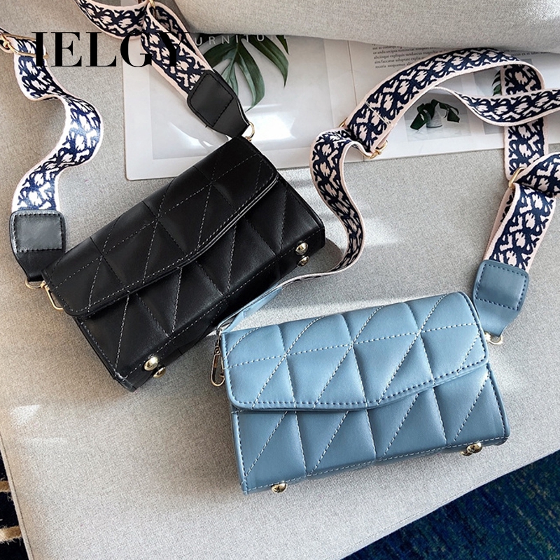 Túi thời trang đeo chéo họa tiết kim cương IELGY