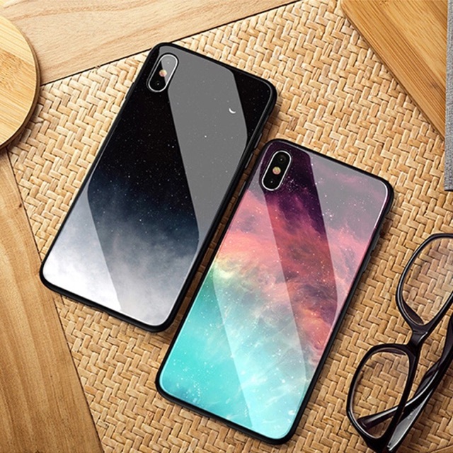 Ốp Lưng Kính Bóng Galaxy 13ProMax 12ProMax 11ProMax XSMAX X XS 7Plus FUKISHOP