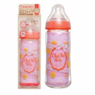 BÌNH SỮA CHUCHU 160ML CỔ RỘNG THỦY TINH