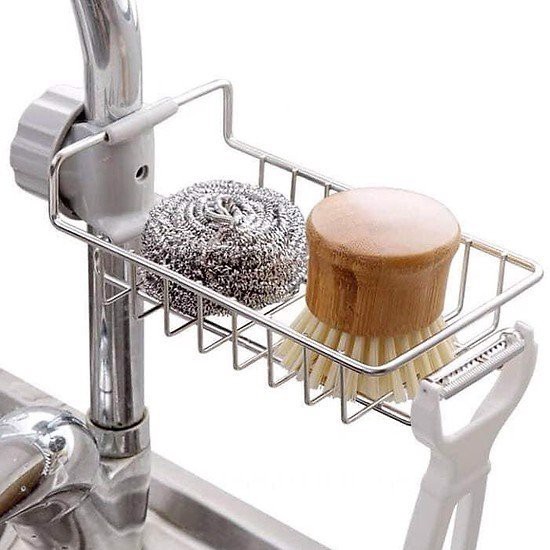 Kệ Để Đồ Rửa Chén Cạnh Vòi Rửa Đa Năng Bằng Inox Không Gỉ Tiện Lợi | BigBuy360 - bigbuy360.vn