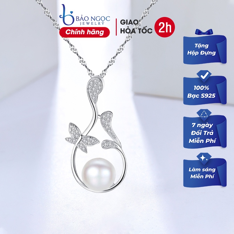 Dây Chuyền Bạc Nữ Thiết Kế Hình Độc Cao Cấp Đáo DB-2345-Trang Sức Bảo Ngọc Jewelry