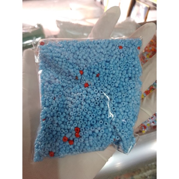 Túi 100g hạt nhựa Acrylic bẹt nhiều màu 3mm làm trang sức xỏ DIY handmade