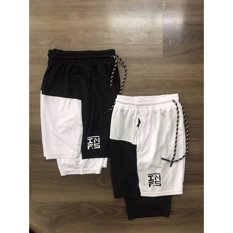 Quần gym 2 lớp - chạy bô, gymer, thể thao - có túi đựng điện thoại | BigBuy360 - bigbuy360.vn