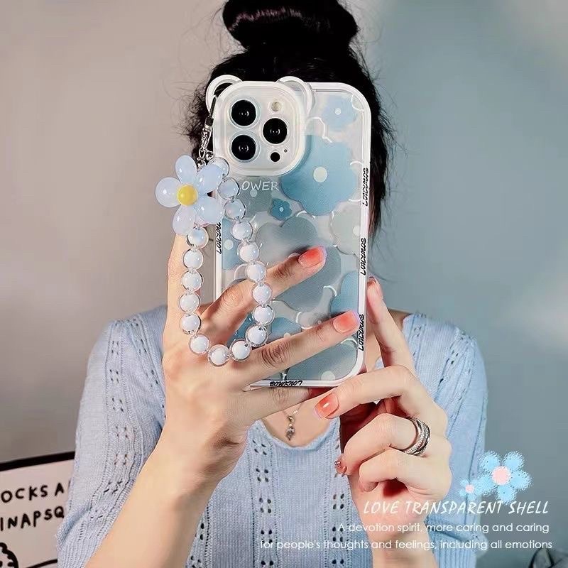 Ốp Iphone Hoa Xanh  13 Pro Max/13/13 Pro/12 Pro Max/12/212 Pro/11 Pro Max/11/Xs Max/X/Xs/8 Plus/7 Plus